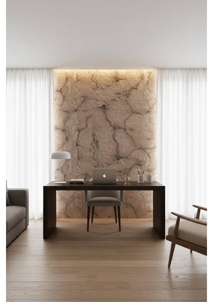 Ithal 16M2 Duvar Kağıdı 3boyutlu Mermer Desen Simli Silinebilir fiyatları