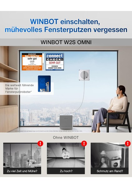 Wınbot W2S Omnı Cam Temizleme Robotu | “son Sürüm , Truedge™ Kenar Temizleme Teknolojisi” fiyatları