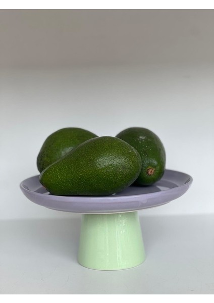 Rengarenk Soft Mor Mint Yeşili Ayaklı Meyvelik Sunum Kasesi Kek Standı modelleri