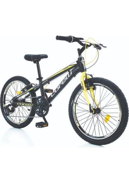 Rave-Up 20 Jant 7VITES Erkek Çocuk Bisikleti 25CM Kadro Mavi / Sarı