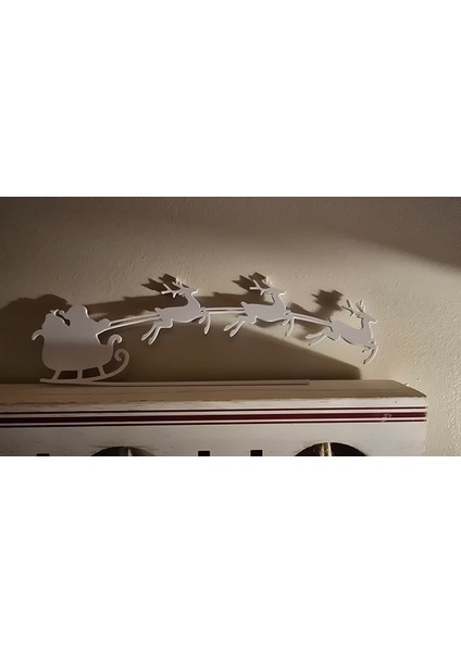 Noel Baba ve Geyik Temalı Asılabilir Kapı Dekoru fiyatları