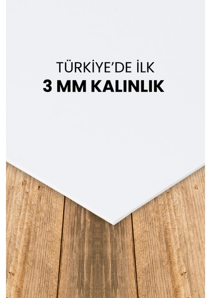2'li Düz Beyaz Mutfak Duvar Kaplama Pvc Panel 61X244 cm fırsatları