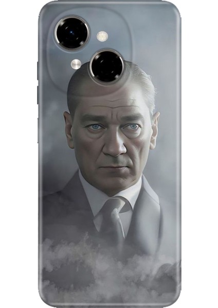 Tecno Spark Go 1 Kılıf Desenli Baskılı Tpu Rubber Kapak Atatürk 1938