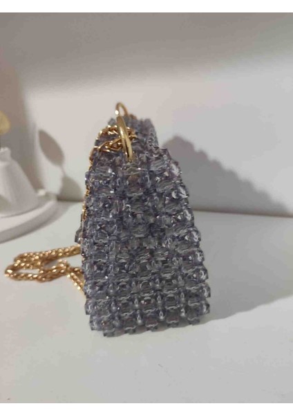 El Yapımı Boncuk Işlemeli Mini El & Kol Çantası – Açık Lila fiyatları