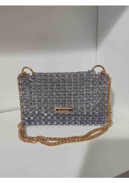 El Yapımı Boncuk Işlemeli Mini El & Kol Çantası – Açık Lila indirimleri