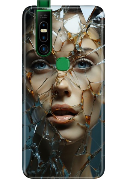 Infinix S5 Pro Kılıf Desenli Baskılı Tpu Rubber Kapak Cam Kırığı