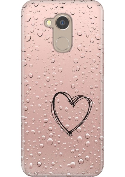 General Mobile Gm 8 Kılıf Desenli Baskılı Tpu Rubber Kapak Kalbim