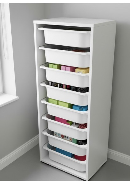 Cara 8 Sepetli Çok Amaçlı Ofis Dolabı Beyaz modelleri