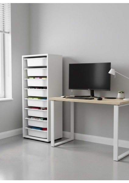 Cara 8 Sepetli Çok Amaçlı Ofis Dolabı Beyaz fırsatları