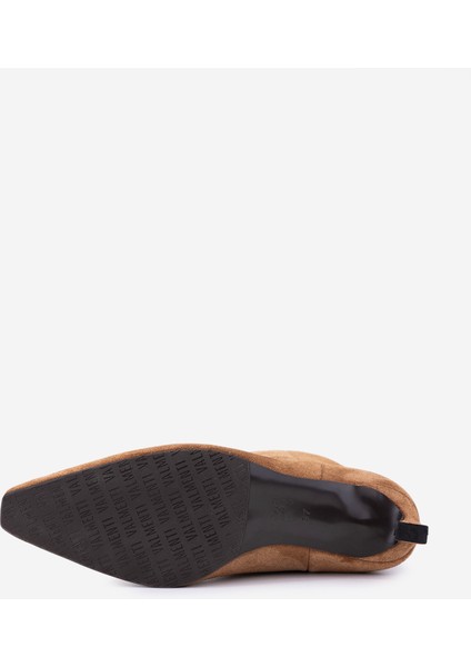 Kadın Hakiki Deri Taba Süet Topuklu Çizme 594 5840 Bn Czm SK25-26 Taba Suet fırsatları