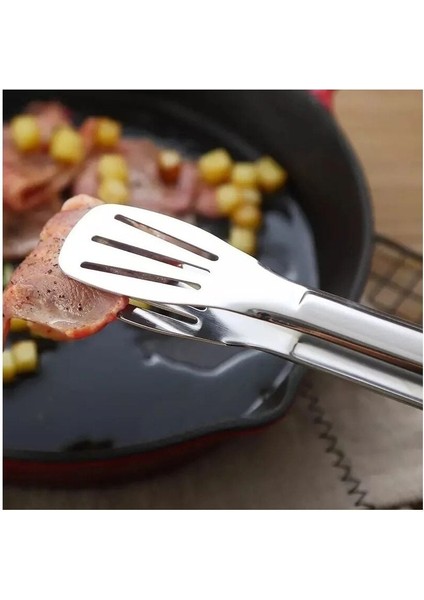 Maşa Paslanmaz Barbekü Maşası - 25 cm Mutfak Ekmek Maşası fırsatları