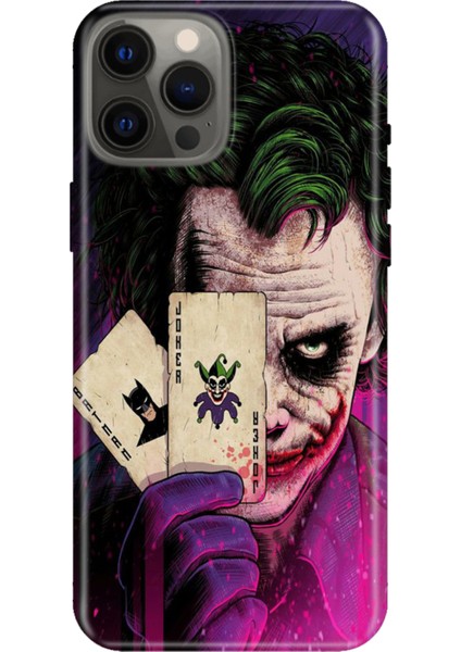 iPhone 12 Pro Kılıf Desenli Baskılı Tpu Rubber Kapak Joker-Retro
