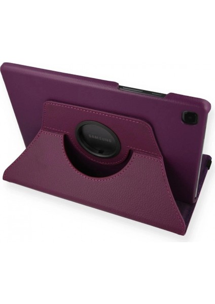 Samsung Galaxy Tab A7 10.4 Kılıf 360 Tablet Deri Kılıf - Mürdüm