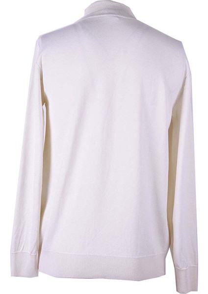 Yarım Fermuarlı Krem Erkek Kazak ALP01 modelleri