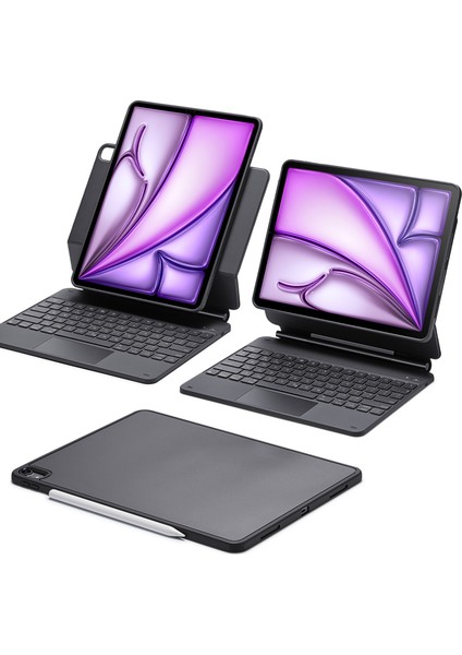 iPad Air 13" (2024) Rebound Manyetik Serisi Klavyeli Kılıf