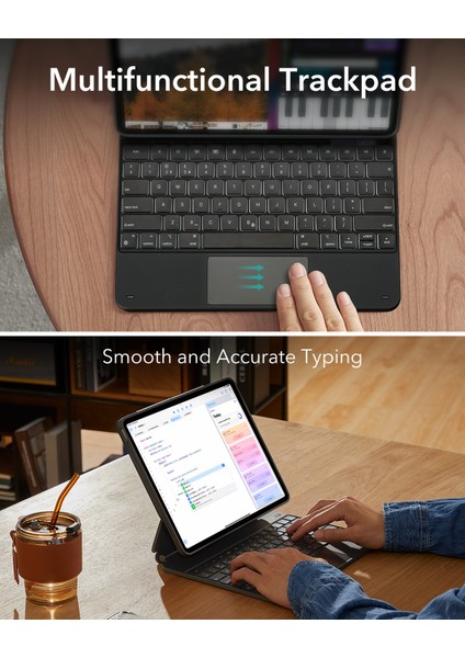 iPad Air 13" (2024) Rebound Manyetik Serisi Klavyeli Kılıf fiyatları