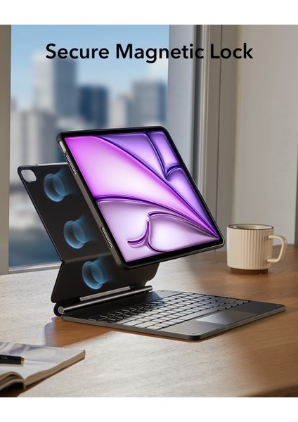 iPad Air 13" (2024) Rebound Manyetik Serisi Klavyeli Kılıf