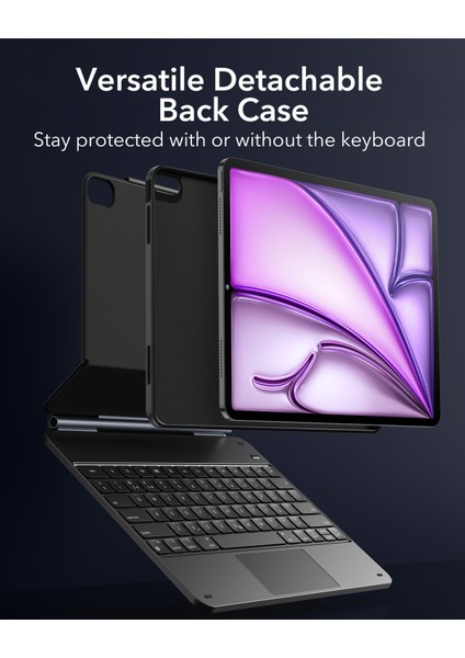 iPad Air 13" (2024) Rebound Manyetik Serisi Klavyeli Kılıf