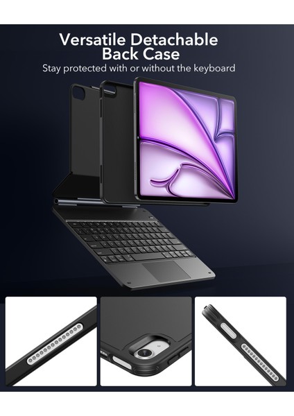 iPad Air 13" (2024) Rebound Manyetik Serisi Klavyeli Kılıf