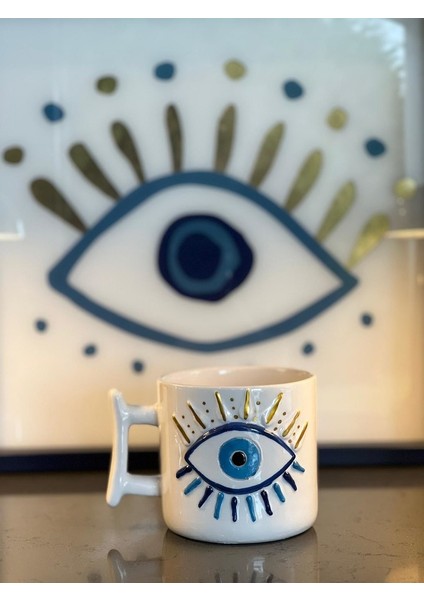 Büyük Boy 420ML Nazar 1 Temalı Kupa