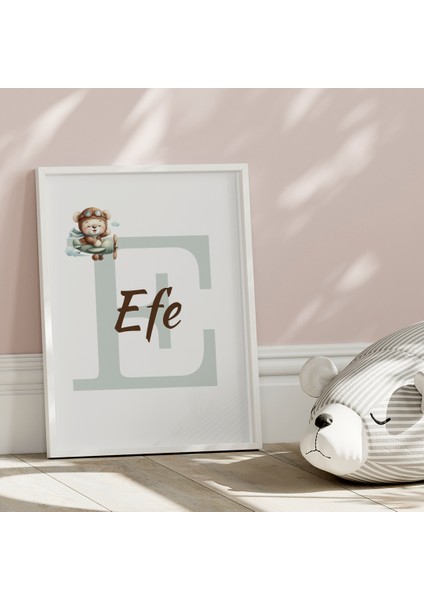 Ikiz Erkek Bebek Ayıcıklı Isim Tablo Seti, Çocuk Odası Tablo, Bebek Odası Tablo modelleri