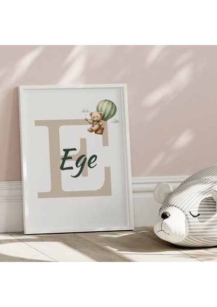 Ikiz Erkek Bebek Ayıcıklı Isim Tablo Seti, Çocuk Odası Tablo, Bebek Odası Tablo indirimleri