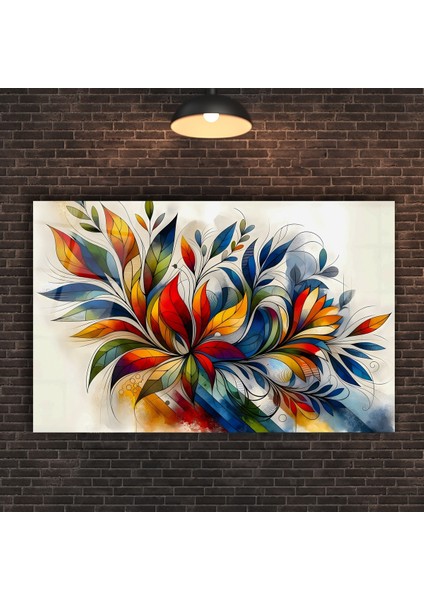 Rengarenk Elma Cam Tablo