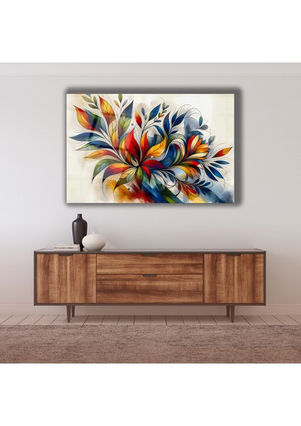 Rengarenk Elma Cam Tablo modelleri