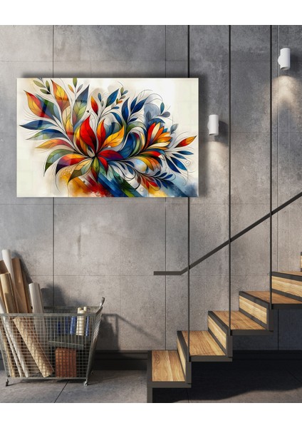 Rengarenk Elma Cam Tablo fırsatları