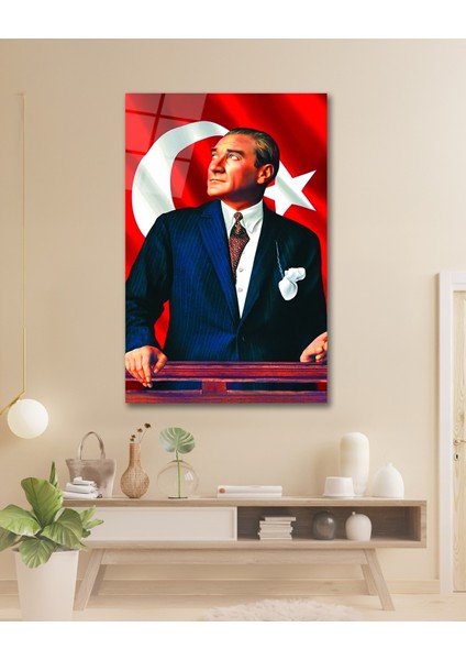 Mustafa Kemal Atatürk Portresi Cam Tablo fiyatları