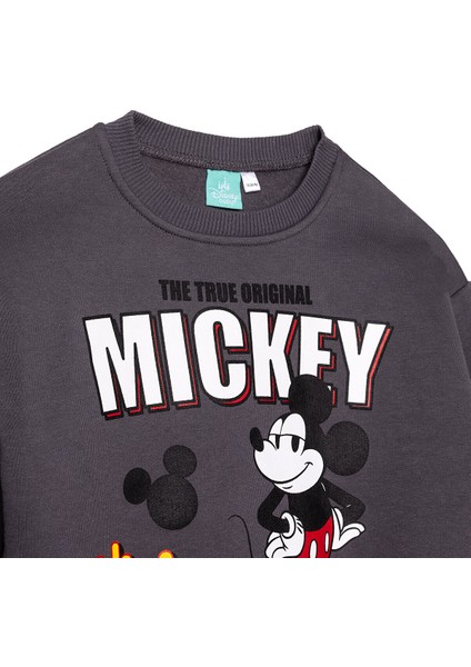 Mickie & Minnie - Dısney Erkek Bebek Dısney Eşofman Takımı Şardonlu Üç Iplik Bisiklet Yaka Uzun Kol Lastikli Paça modelleri