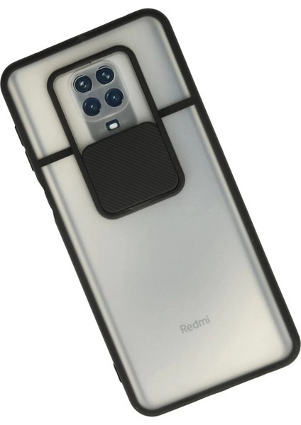 Xiaomi Redmi Note 9 Pro Kılıf Palm Buzlu Kamera Sürgülü Silikon - Siyah fiyatları