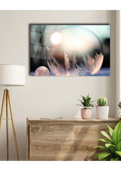 Gotik Meleğin Hüznü Cam Tablo