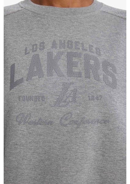 NBA Los Angeles Lakers Bisiklet Yaka Sweatshirt F8216AX25WN fırsatları