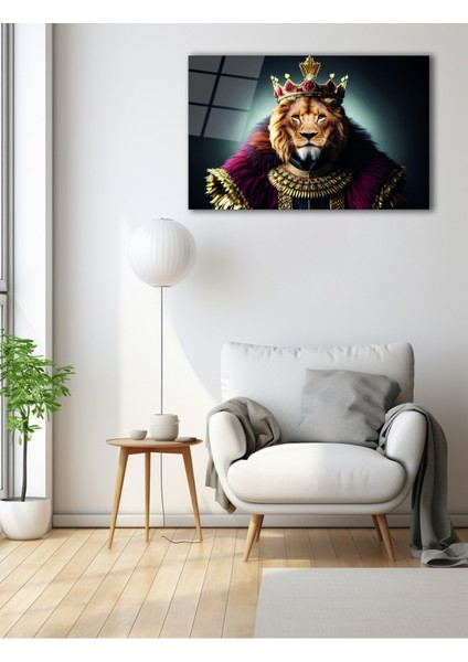 Kral Aslan Cam Tablo