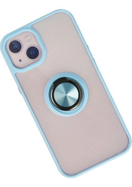 Iphone 15 Kılıf Montreal Yüzüklü Silikon Kapak - Buz Mavi fiyatları