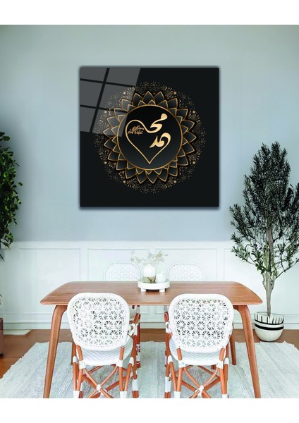 Altın Desen Detaylı Bonsai Ağacı Cam Tablo modelleri