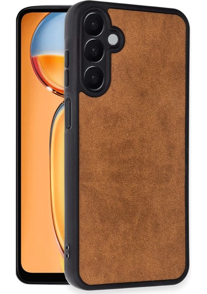Samsung Galaxy A36 Kılıf Aras Deri Kapak - Taba