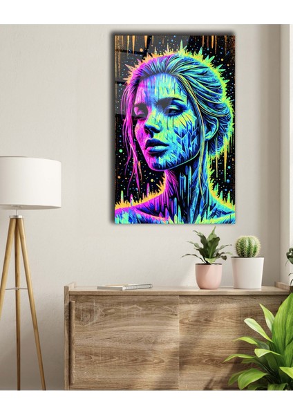 Rengarenk Ahşap Cam Tablo modelleri