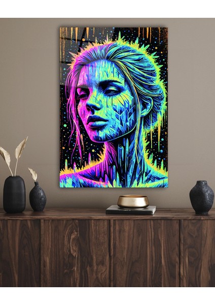 Rengarenk Ahşap Cam Tablo fırsatları