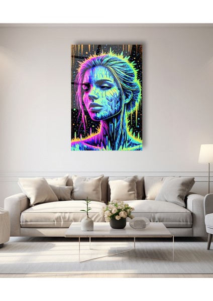 Rengarenk Ahşap Cam Tablo indirimleri