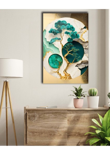 Soyut Bonsai Ağaç Cam Tablo fırsatları