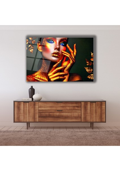 Rengarenk Geometrik Desen Cam Tablo fiyatları