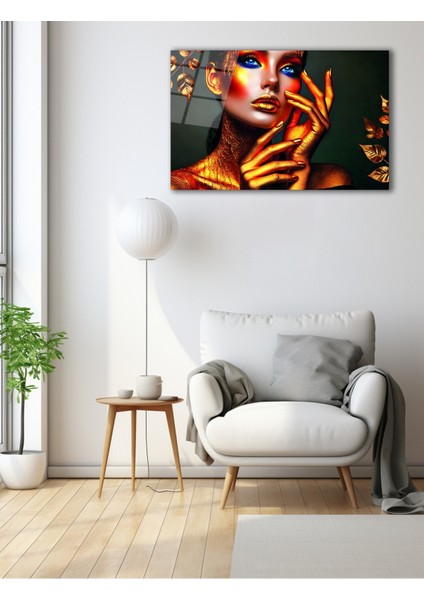 Rengarenk Geometrik Desen Cam Tablo modelleri