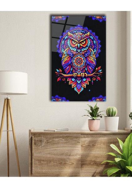 Rengarenk Baykuş Cam Tablo indirimleri