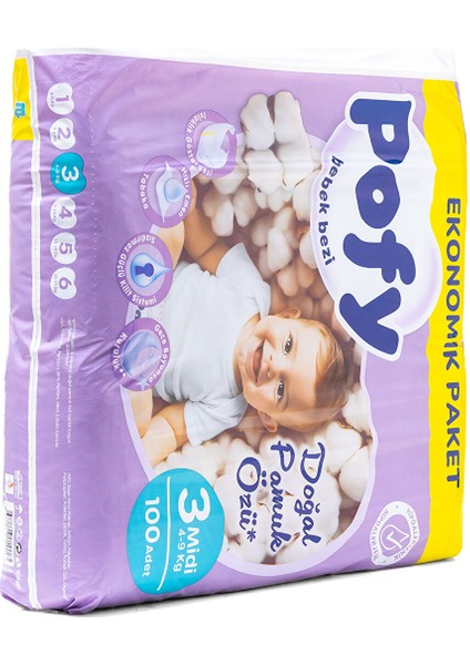 Midi 3 Numara Bebek Bezi 100AD modelleri