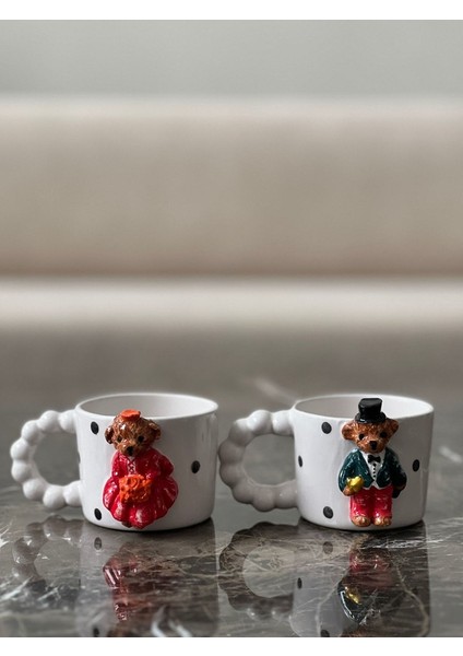 Boncuk Kulp Mr. Teddy 160ML Fincan Mug fiyatları