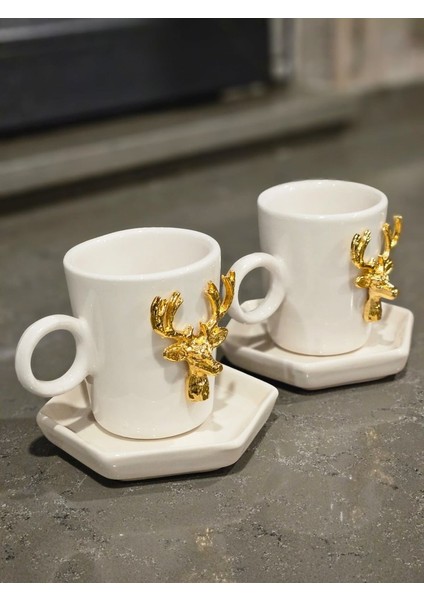 2\'li 4 Parça Geyik Fincan Seti fırsatları
