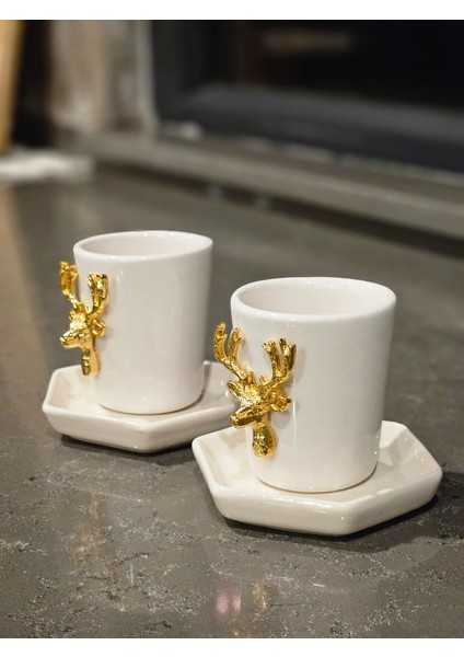 2\'li 4 Parça Geyik Fincan Seti indirimleri
