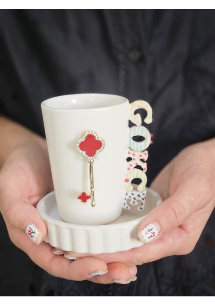 El Yapımı Isimli Van Cleef Figürlü Fincan